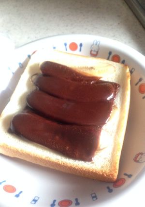 スライス生チョコで簡単トースト♪-レシピのメイン写真