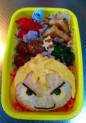 妖怪ウォッチ『エンマ大王』キャラ弁♪-レシピのメイン写真