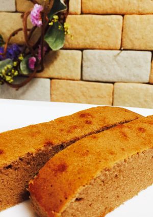 クッキングシートで卵ケーキ☆ココア風味-レシピのメイン写真