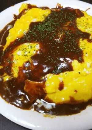 大きなオムライス☆デミグラスソース-レシピのメイン写真