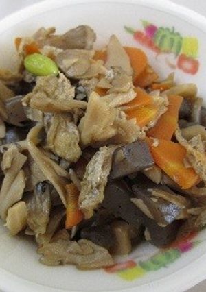 まいたけご飯の具　★宇都宮給食-レシピのメイン写真
