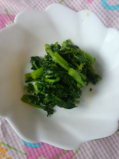 あぶら菜のごま油炒め♪-レシピのメイン写真