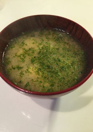 あおさの？お味噌汁-レシピのメイン写真