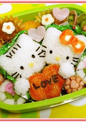 キティちゃん＆ダニエル　キャラ弁おにぎり-レシピのメイン写真