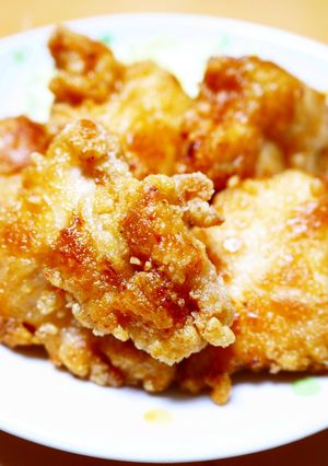 油はフライパン5mm！鶏むね肉の唐揚げ by ほっこり～の 【クックパッド