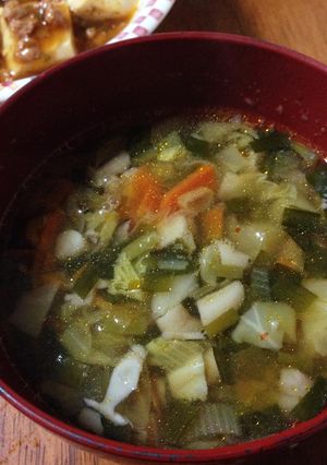 野菜室のお掃除に酸辣湯-レシピのメイン写真