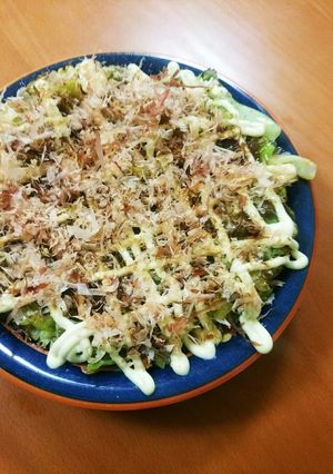 ヘルシー！キャベツだけお好み焼き風。-レシピのメイン写真