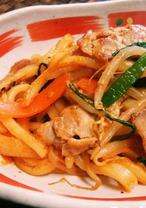 ☆辛味噌焼きうどん☆-レシピのメイン写真