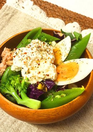サラダに♡なめらか豆腐クリーム-レシピのメイン写真