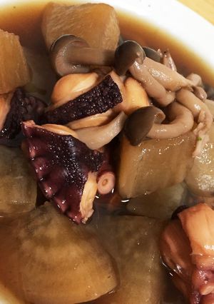 タコと大根の炊合わせ リメイクはタコ飯！-レシピのメイン写真