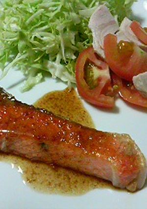 サーモンのバター焼きだしこくソース-レシピのメイン写真