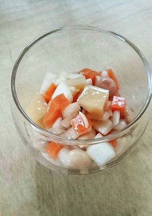簡単梅酢サラダ-レシピのメイン写真