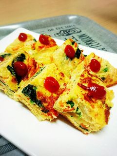 お弁当にも!具だくさんオープンオムレツ☆-レシピのメイン写真