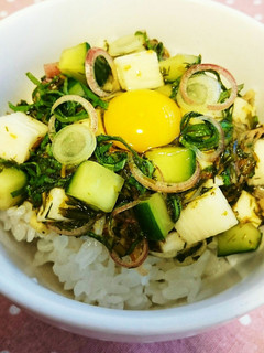 ぎばさと山芋のねばとろ丼-レシピのメイン写真