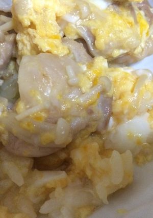 玉ねぎ無し、簡単親子丼-レシピのメイン写真