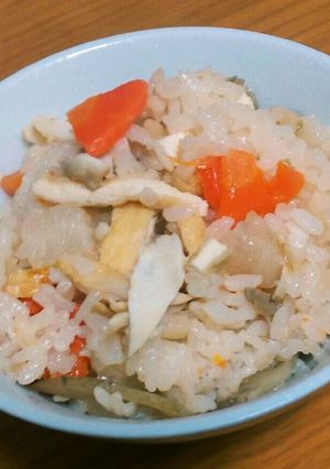 『ほっけ』&『豚汁の具』簡単炊き込みご飯-レシピのメイン写真