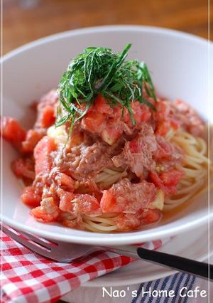 和風トマトマリネの冷製パスタ❤-レシピのメイン写真