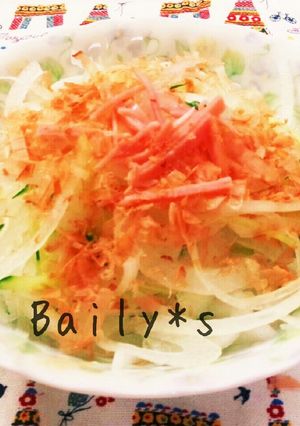 新玉ねぎのポン酢がけサラダ♬-レシピのメイン写真