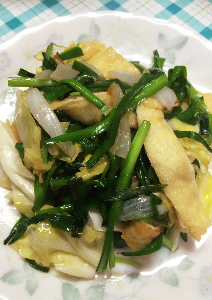 野菜と薄揚げのごま油炒め-レシピのメイン写真