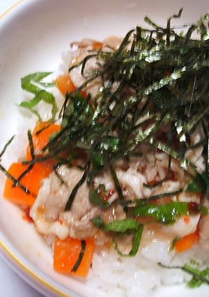 追いがつおde豚しゃぶ丼-レシピのメイン写真
