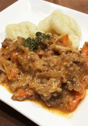 ビーフストロガノフ風-レシピのメイン写真