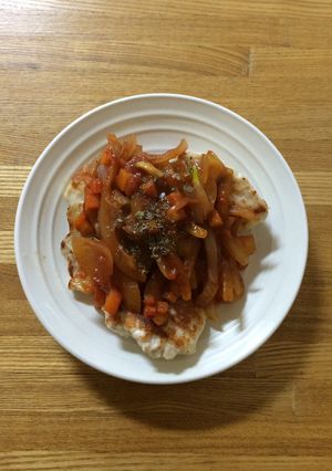 チキントマトソースがけ-レシピのメイン写真