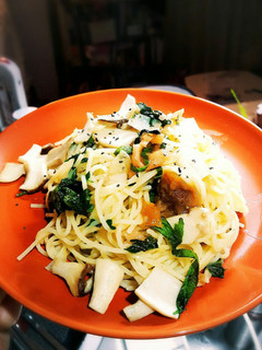 簡単美味しい梅しそエリンギパスタ^^-レシピのメイン写真