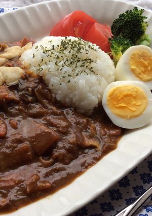 甘エビとホッキ貝の自家製シーフードカレー-レシピのメイン写真