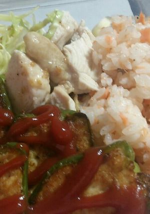 簡単!ピーマンの豆腐詰め弁当-レシピのメイン写真