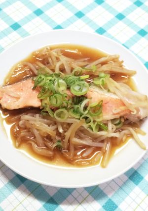 甘塩鮭のもやしオーブントースター焼き-レシピのメイン写真