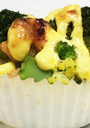 お弁当に！ブロッコリーのマヨ明太子焼き-レシピのメイン写真