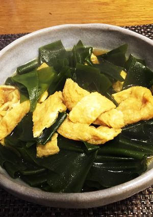 茎わかめと油揚げの煮物-レシピのメイン写真
