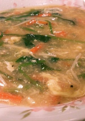 酸辣湯風そうめん-レシピのメイン写真