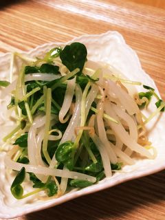 簡単☆豆苗ともやしのナムル-レシピのメイン写真
