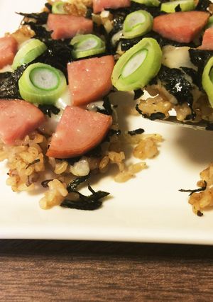 海苔ふりかけで大人のご飯ピザ-レシピのメイン写真