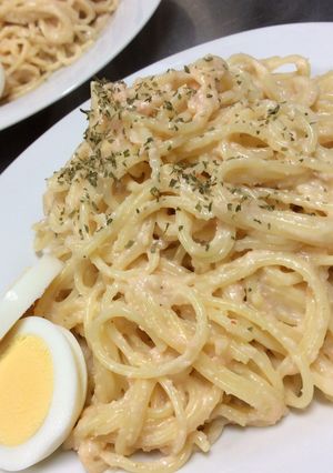 明太子のクリームパスタ-レシピのメイン写真