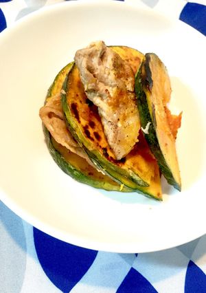 カボチャと豚ももの重ね焼き☆-レシピのメイン写真