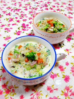 簡単キヌア料理☆野菜のクリーム煮-レシピのメイン写真