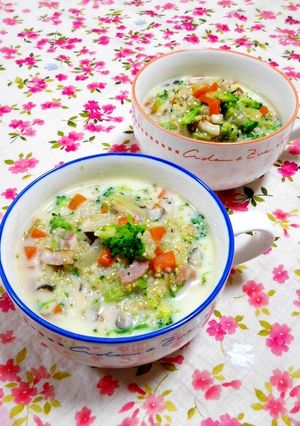 簡単キヌア料理☆野菜のクリーム煮-レシピのメイン写真
