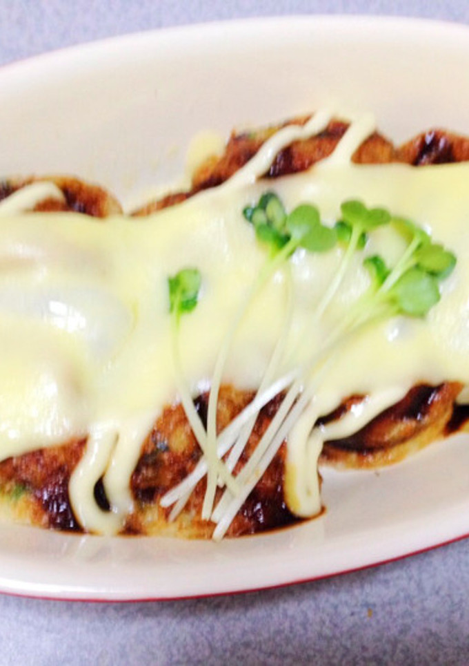 冷凍たこ焼きのチーズ乗せ♡あと一品に…♪-レシピのメイン写真