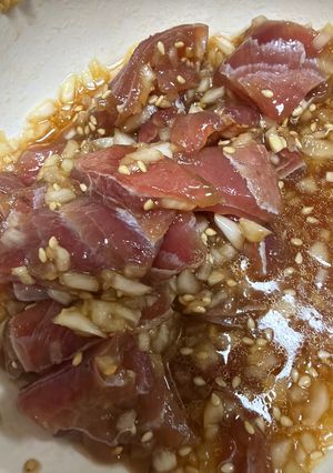 ポキ丼　覚え書き-レシピのメイン写真