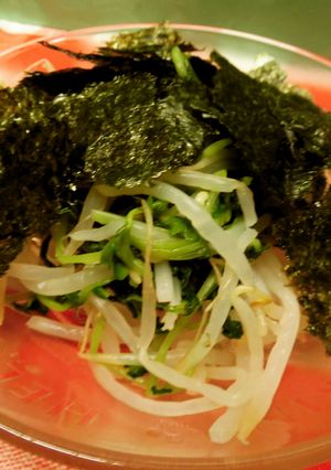豆苗ともやしの海苔サラダ♪-レシピのメイン写真