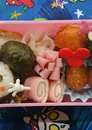 ミニーマウス♡キャラ弁-レシピのメイン写真