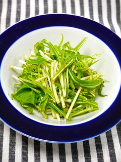 ヘルシーサラダ!たっぷり水菜-レシピのメイン写真