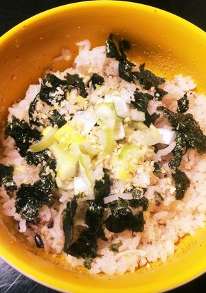 焼肉にピッタリ！海苔ネギごはん-レシピのメイン写真