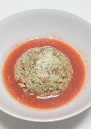 バジルとトマトのスープチャーハン-レシピのメイン写真