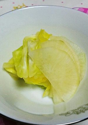 大根とキャベツのサッと浅漬け-レシピのメイン写真