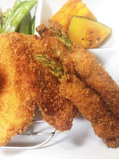 アスパラの肉巻きフライ-レシピのメイン写真