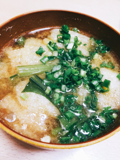 【油抜き不要】松山あげの優しい味噌汁-レシピのメイン写真