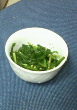 早業！１０分で出来るほうれん草の胡麻和え-レシピのメイン写真